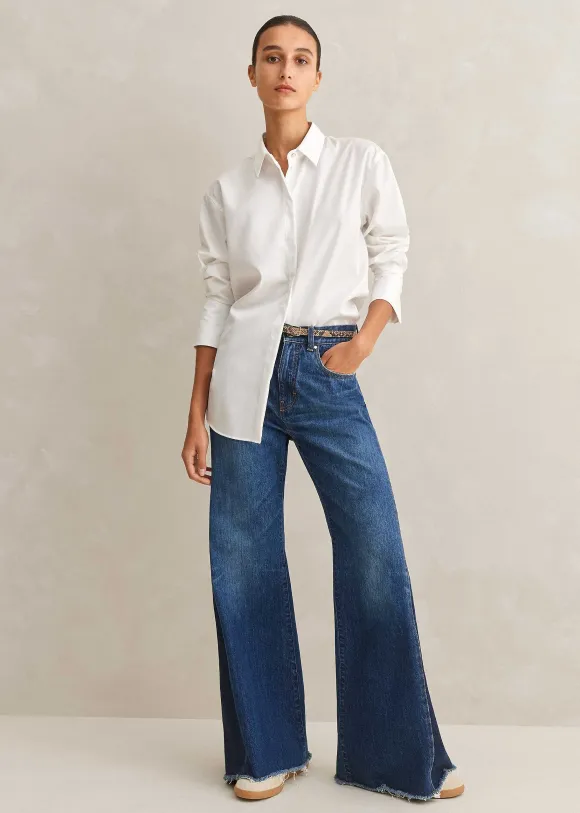 Crease Less Cotton Relaxed Boyfriend Shirt