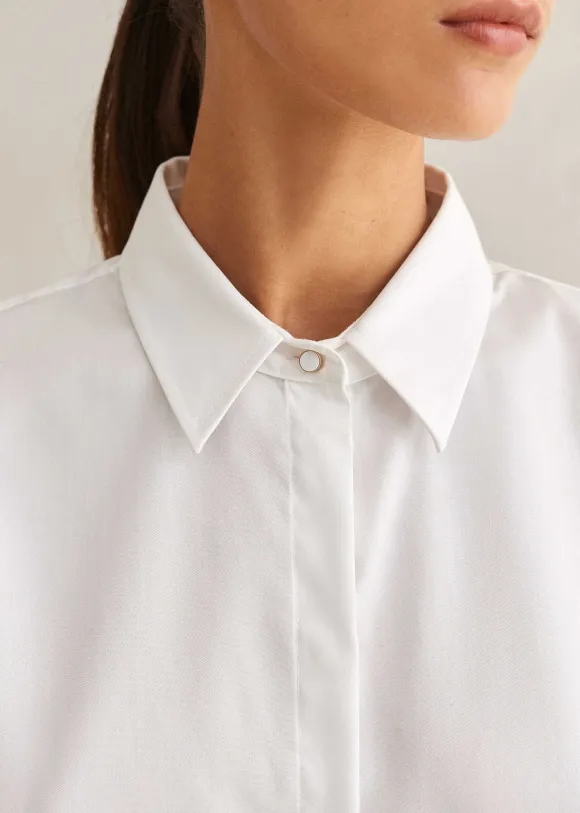 Crease Less Cotton Relaxed Boyfriend Shirt