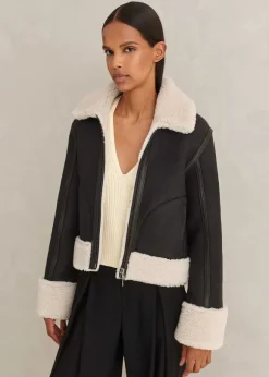 Crop Aviator Jacket