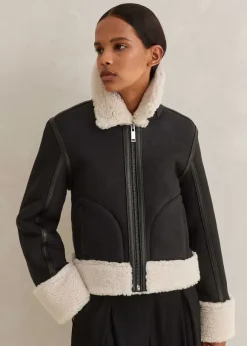 Crop Aviator Jacket
