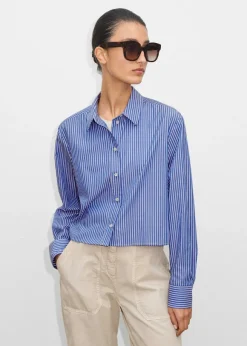 Cropped Boxy Stripe Shirt