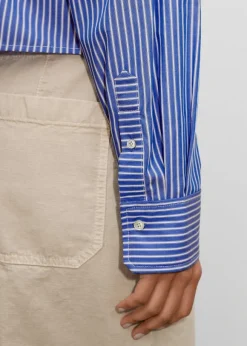 Cropped Boxy Stripe Shirt