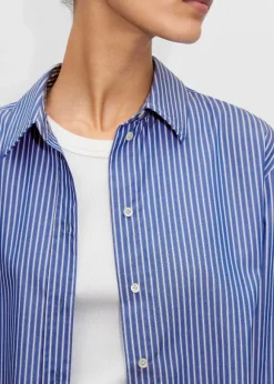 Cropped Boxy Stripe Shirt