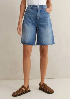 Denim High-Rise Bermuda Short