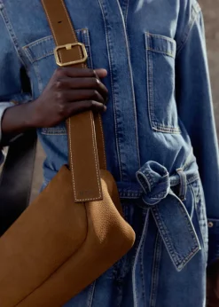 Denim Jumpsuit + Belt