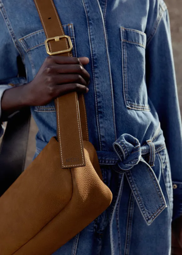 Denim Jumpsuit + Belt