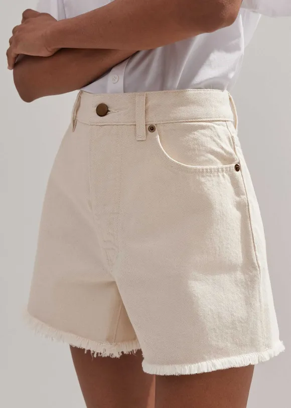Distressed Denim Short