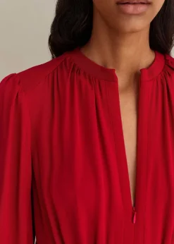 Elegant Panelled Midi Dress