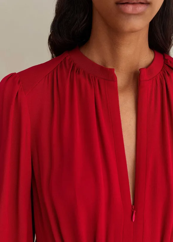 Elegant Panelled Midi Dress