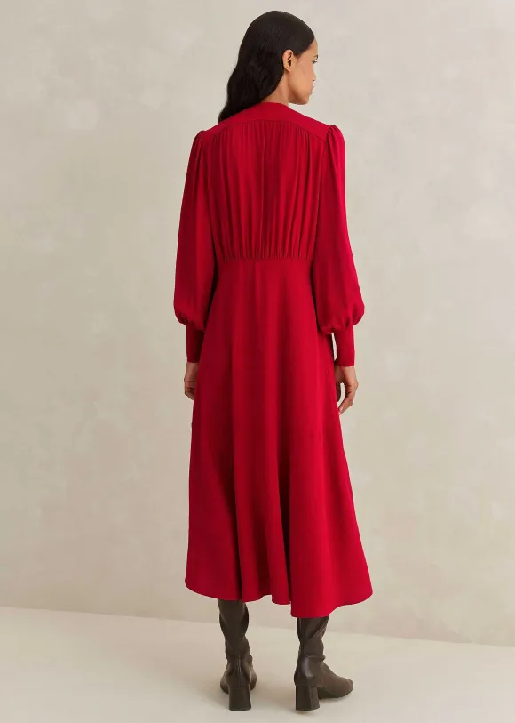Elegant Panelled Midi Dress