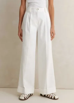 Frayed Edge Denim Crop Jacket + Trouser Co-Ord
