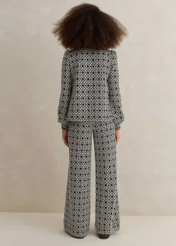 Graphic Jacquard Travel Tailoring Co-Ord