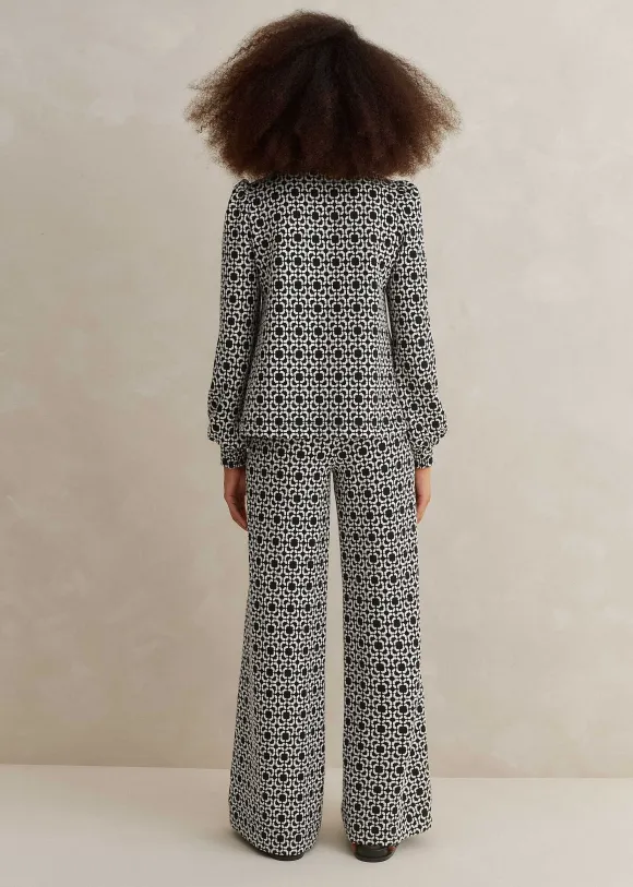 Graphic Jacquard Travel Tailoring Co-Ord
