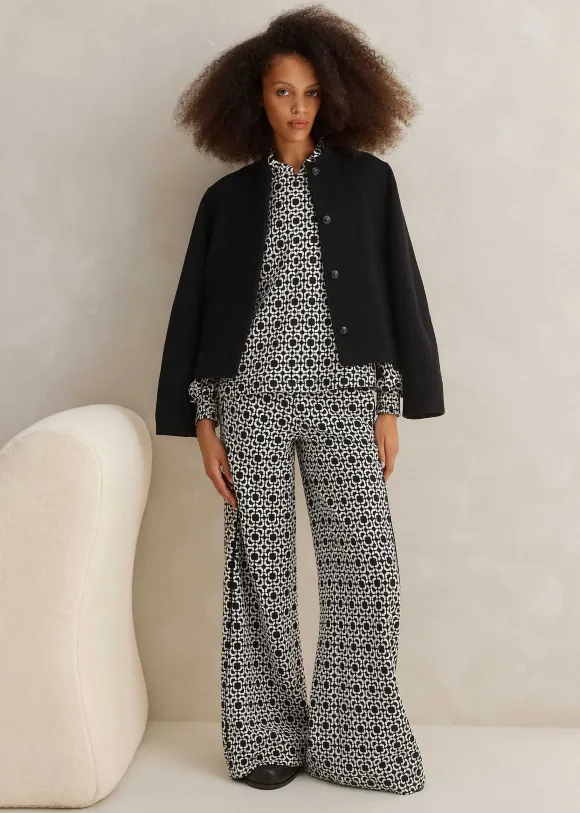 Graphic Jacquard Travel Tailoring Co-Ord