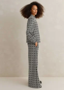 Graphic Jacquard Travel Tailoring Co-Ord