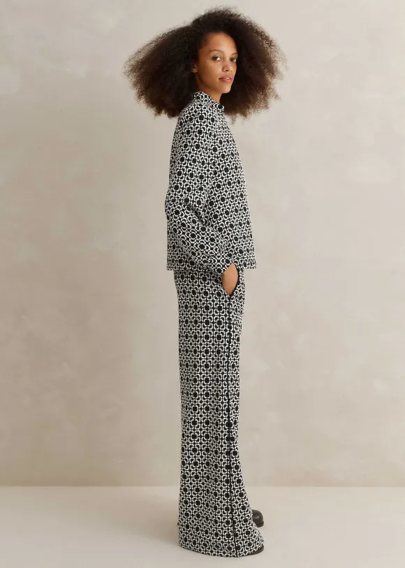 Graphic Jacquard Travel Tailoring Co-Ord