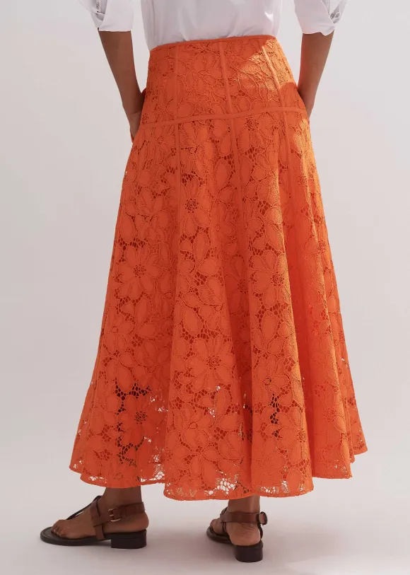 Guipure Lace Skirt