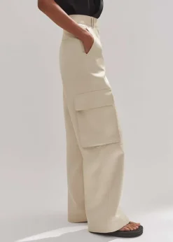 Heavy Satin Statement Cargo Trouser