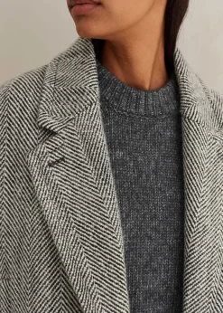 Herringbone Town-To-Country Coat