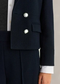High Waisted Slim Cropped Trouser Suit