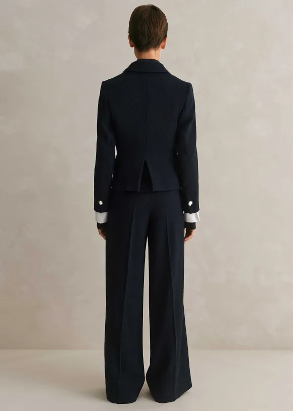 High Waisted Wide Leg Trouser + Jacket Suit