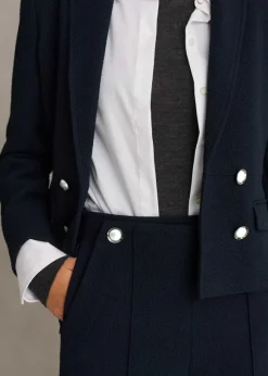 High Waisted Wide Leg Trouser + Jacket Suit