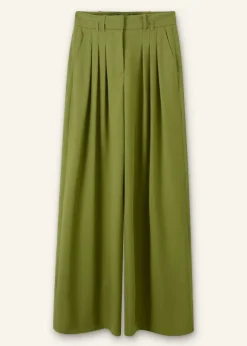 High-Waisted Multi Pleat Trouser + Belt