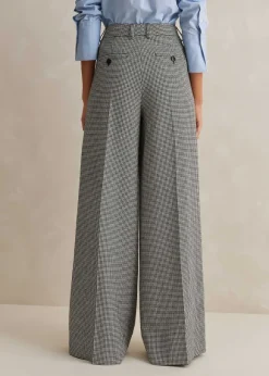 Houndstooth Pleated Man Pant