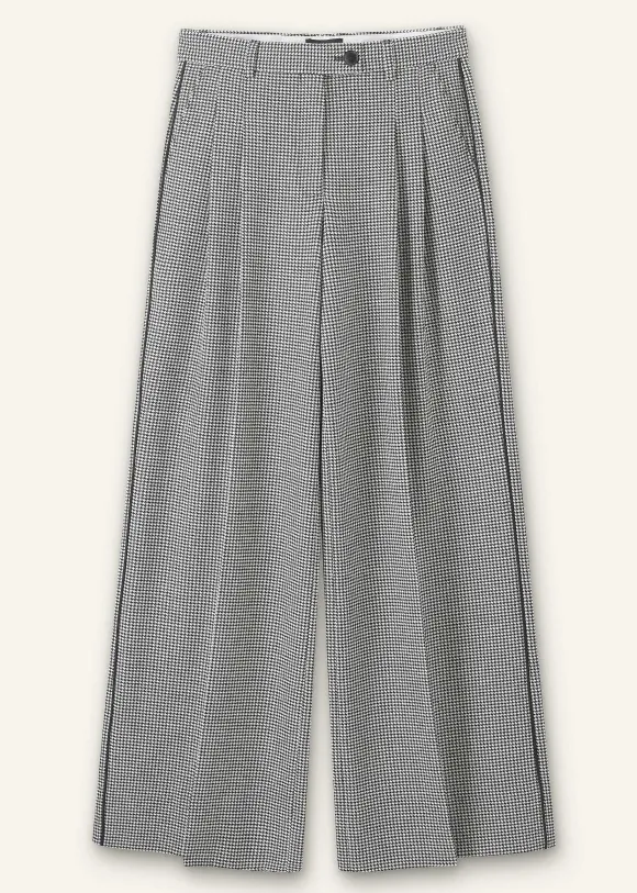 Houndstooth Pleated Man Pant