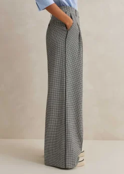 Houndstooth Pleated Man Pant