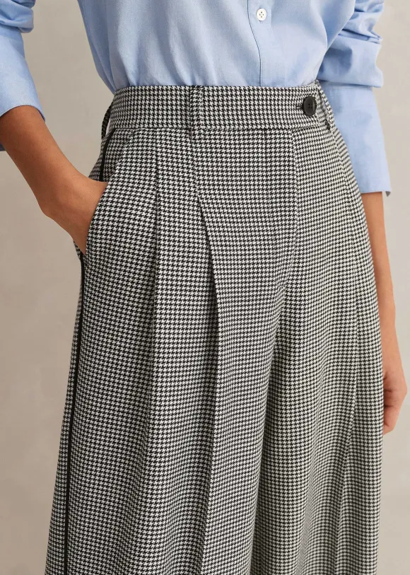 Houndstooth Pleated Man Pant