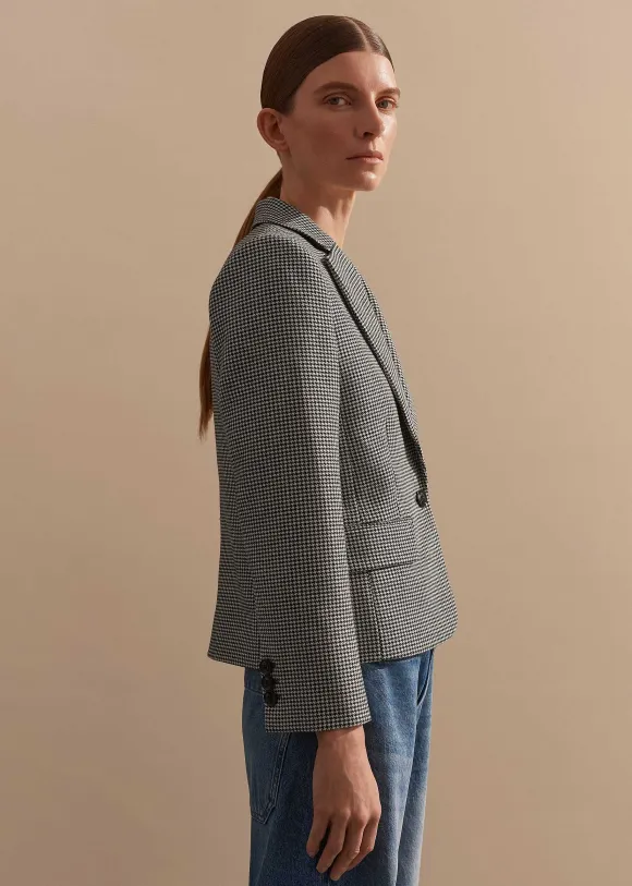 Houndstooth Short Jacket