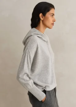 Icon Cashmere Crop Box Hoody