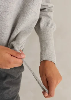 Icon Cashmere Crop Box Hoody