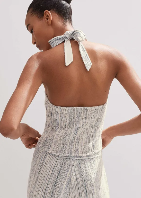 Jacquard Halterneck Top