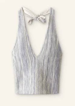 Jacquard Halterneck Top