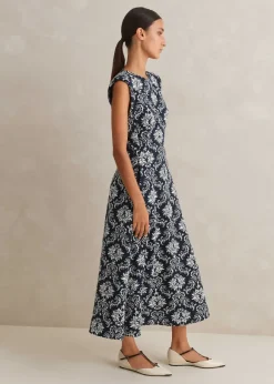 Jacquard Jersey Midi Dress