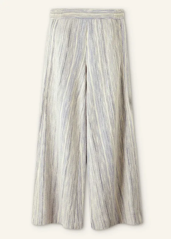 Jacquard Wide-Leg Trouser