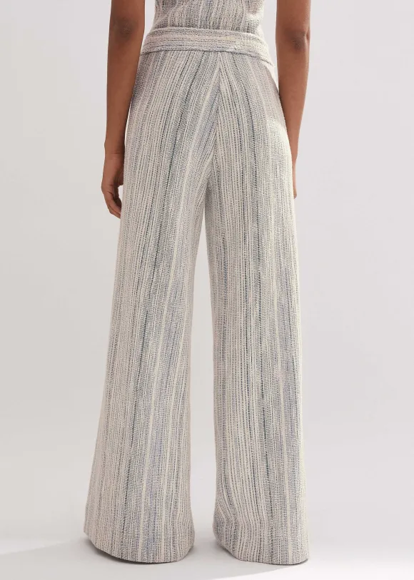 Jacquard Wide-Leg Trouser