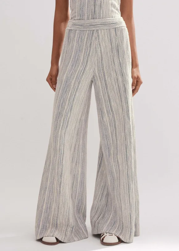 Jacquard Wide-Leg Trouser