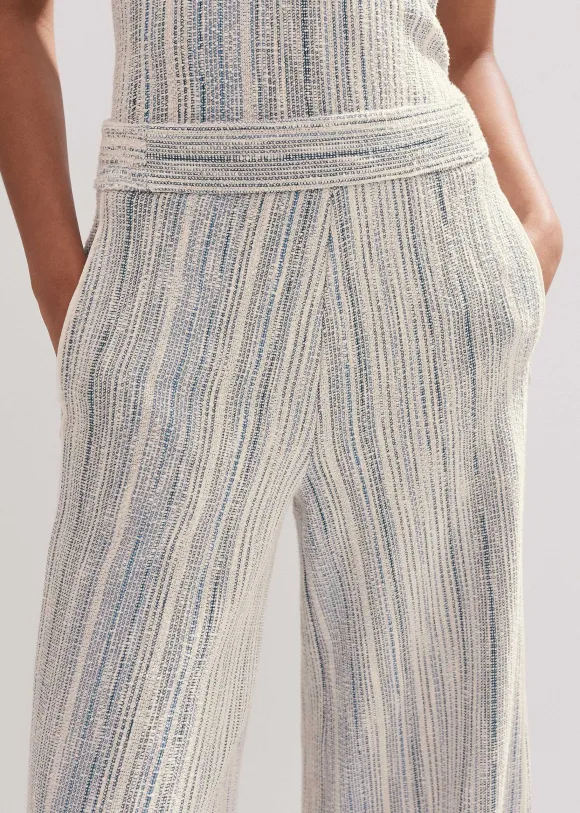 Jacquard Wide-Leg Trouser