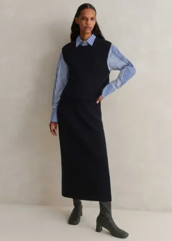 Knitted Vest + Skirt Co-Ord