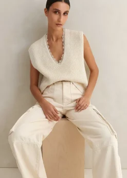 Lace Trim V Neck Layering Tank