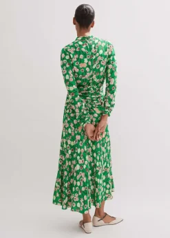 Lantana Flower Print Midi Dress