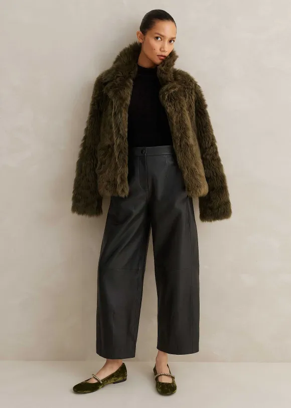 Leather Tapered Trouser