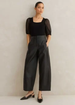 Leather Tapered Trouser