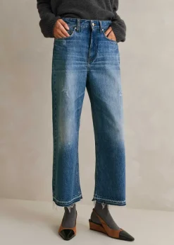Low-Rise Baggy Crop Jean