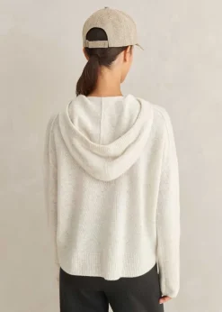 Luxe Cashmere Curved Hem Hoody