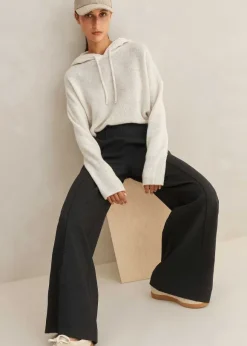 Luxe Cashmere Curved Hem Hoody