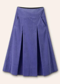 Luxe Cord A-Line Midi Skirt